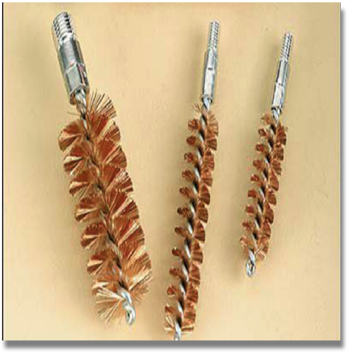 KLEENE BORE BRUSHES

Precision made for safe, effective removal of metal fouling and powder residues. Features straight (rather than crimped) wire bristles for more effective cleaning power. Benchrest brushes offer the option of a brass core and threaded coupling.