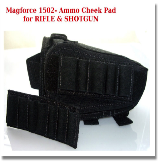 MAGFORCE #1502 - AMMO CHEEK PAD for RIFLE & SHOTGUN) – BLACK
