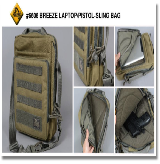 MAGFORCE #6606 BREEZE LAPTOP/PISTOL - SLING BAG


dimensions: (H) 14" x (L) 10" x (W) 4" 
available colors: FOLIAGE GREEN AND KHAKI/FOLIAGE only!