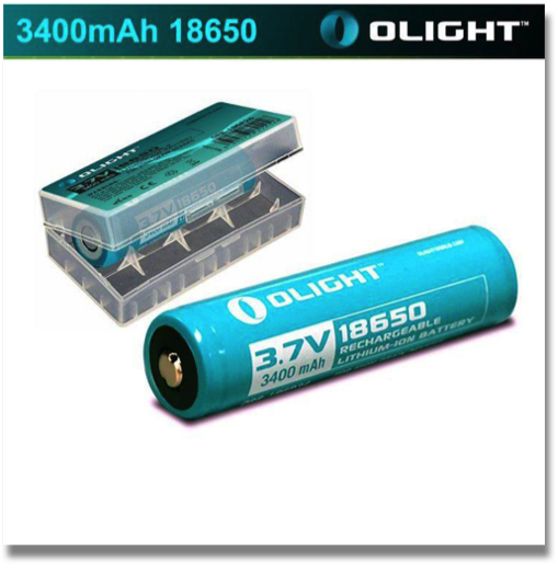 3400 mAh 18650 RECHARGEABLE LITHIUM-ION