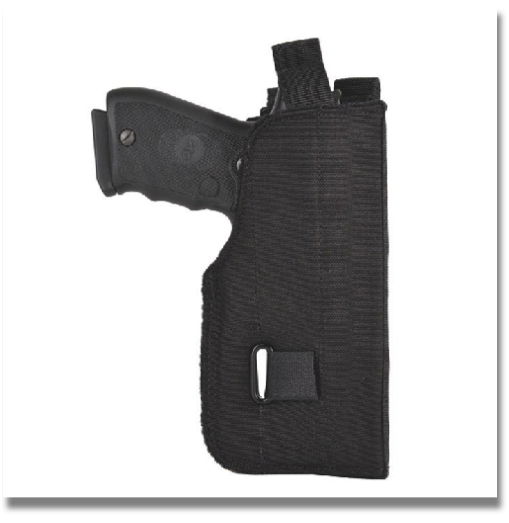 5.11 Tactical LBE Gun Holster

Our simple yet versatile nylon holster features a unique Velcro®Reducer strap that constricts the bottom of the holster to fit handguns with and without a light.This innovative holster fits most handguns and lighting systems.Right hand only.