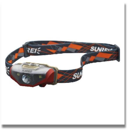 REE

Ree is a lightweight and newly designed headlamp to meet most everyday lighting uses. Its water tightness level of IPX6, anti-shock design and high-quality headband can ensure your security and comfortable lighting in various outdoor conditions. It weighs only 48 g and runs on one AA battery.
This headlamp is equipped with one CREE warm light as the main source of lighting, offering up 115 lumens of illumination at the highest mode, and two floodlight auxiliary lights, providing more lighting modes for different ranges of outdoor activities.

