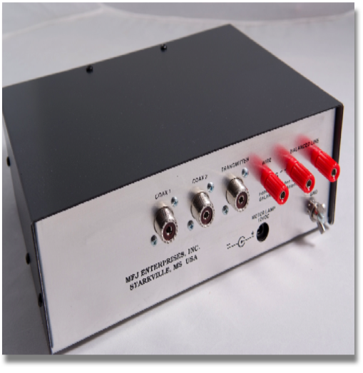 More Hams use MFJ-949s than any other antenna tuner in the world! Why? Because the worlds leading antenna tuner has earned a worldwide reputation for being able to match just about anything.

Full 1.8-30MHz Operation
Custom designed inductor switch, 1000 volt tuning capacitors, Teflon insulation washers and proper L/C ratio gives you arc-free no worries operation with up to 300 Watts 1.8 to 30 MHz.

Tunes any Antenna
Tunes out SWR on dipoles, verticals, inverted vees, random wires, beams, mobile whips, shortwave receiving antennas.... Nearly anything! Use coax, random wire or balanced lines. Has heavy duty 4:1 balun.

Custom Inductor Switch
The inductor switch is the most likely component to burn up in any antenna tuner. MFJs inductor switch in the MFJ-949E was custom designed to withstand the extremely high RF voltages and currents that are developed in your tuner.

8 Position Super Antenna Switch
Lets you select two coax fed antennas, random wire/balanced line or built-in dummy load through your MFJ-949E or direct to your transceiver.

More hams use MFJ-949s than any other antenna tuner in the world!
Has MFJs full size 3 inch lighted Cross Needle Meter (not a puny "meter" you cant read). Lets you easily read SWR, true peak forward and average reflected power simultaneously on 300 Watt or 30 Watt ranges. Lamp has on/off switch, requires 12 VDC or 110 VAC with MFJ-1312D

QRM-Free PreTune
MFJs QRM-Free PreTune lets you pre-tune your MFJ-949E off-the-air into its built-in dummy load! Makes tuning your actual antenna faster and easier.

Plus much more!
Full size built-in non-inductive 50 Ohm dummy load, scratch-proof Lexan multi-colored front panel, superior cabinet and construction and more!