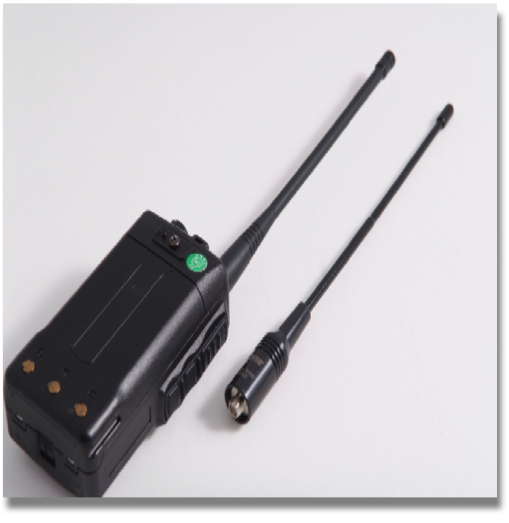 771 High Gain Dual Band HT Antenna

Frequency: 144/430MHz 
Gain: 2.15db 
Max power: 10Watts
V.S.W.R: Less 1.5
Impedance: 50 OHM
Connector: SMA TYPE
Length: 210mm
Weight: 38g
