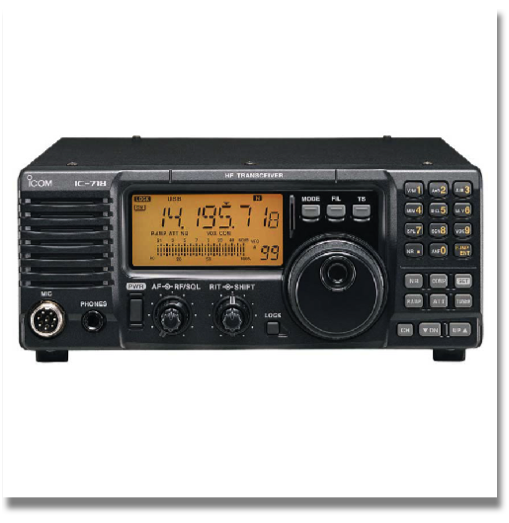 ICOM 718

The HF bands allow you to communicate over long distances covering many km even to the other side of the world. With the superior performance found in the IC-718 such as wide dvnamic range, high C/N ratio, and full duty operation you will find making these contacts easy. Experience the combination of the latest RF and digital technology, along with the size and simplified operation. You will see the IC-718 will be the most practical rig you will ever own.