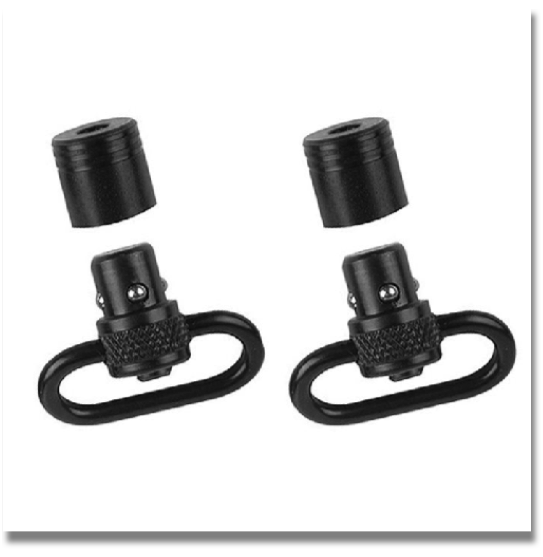 BLACKHAWK! Push Button Detachable


	These flush-mount rear and forend bases glue in place to provide push-button sling swivel attachment points.
	
